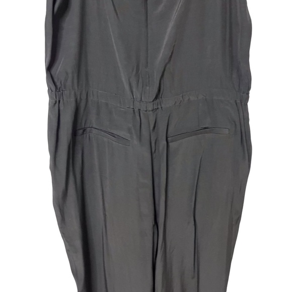 Ann Taylor Loft Sleeveless Jumpsuit Black Size Large Cropped Ankle 404988 - Picture 4 of 9